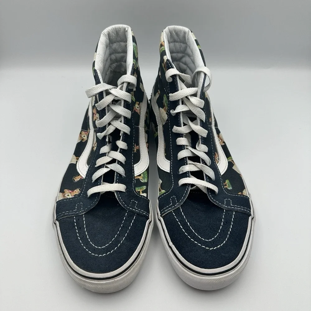 Vans Digi Hula SK8-Hi Reissue Sneakers Blue Ukulele Print Mens 9.5 Womens 11‎